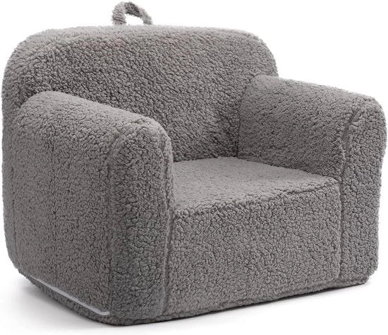 Sedile per bambini - Sedile morbido per bambini - Sedia con schiuma soffice - Sedia per bambini - Grigio