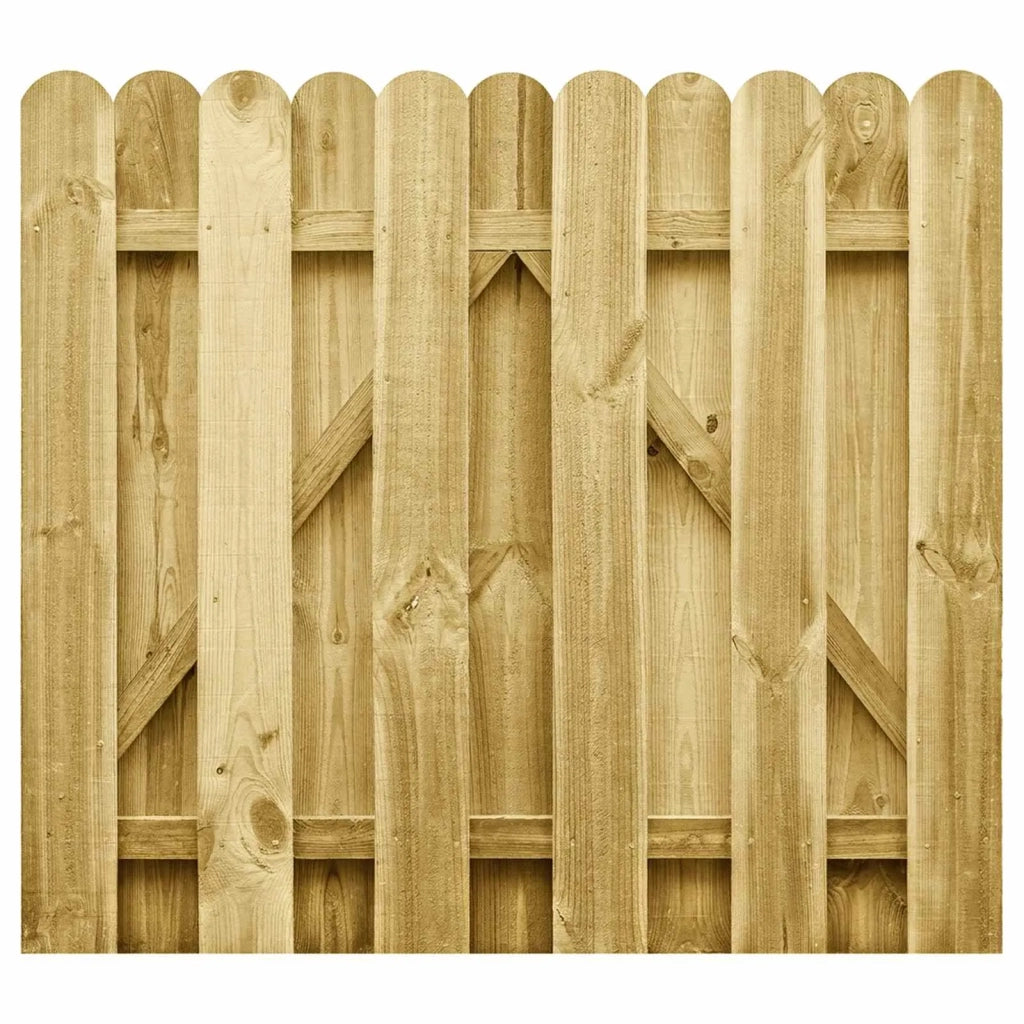 Cancello da giardino 100 x 100 cm Legno Massello di Pino Verde 42048113