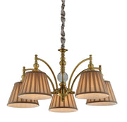 Lampadario Candellux Austin 35-13859 ottone beige 5xE14
