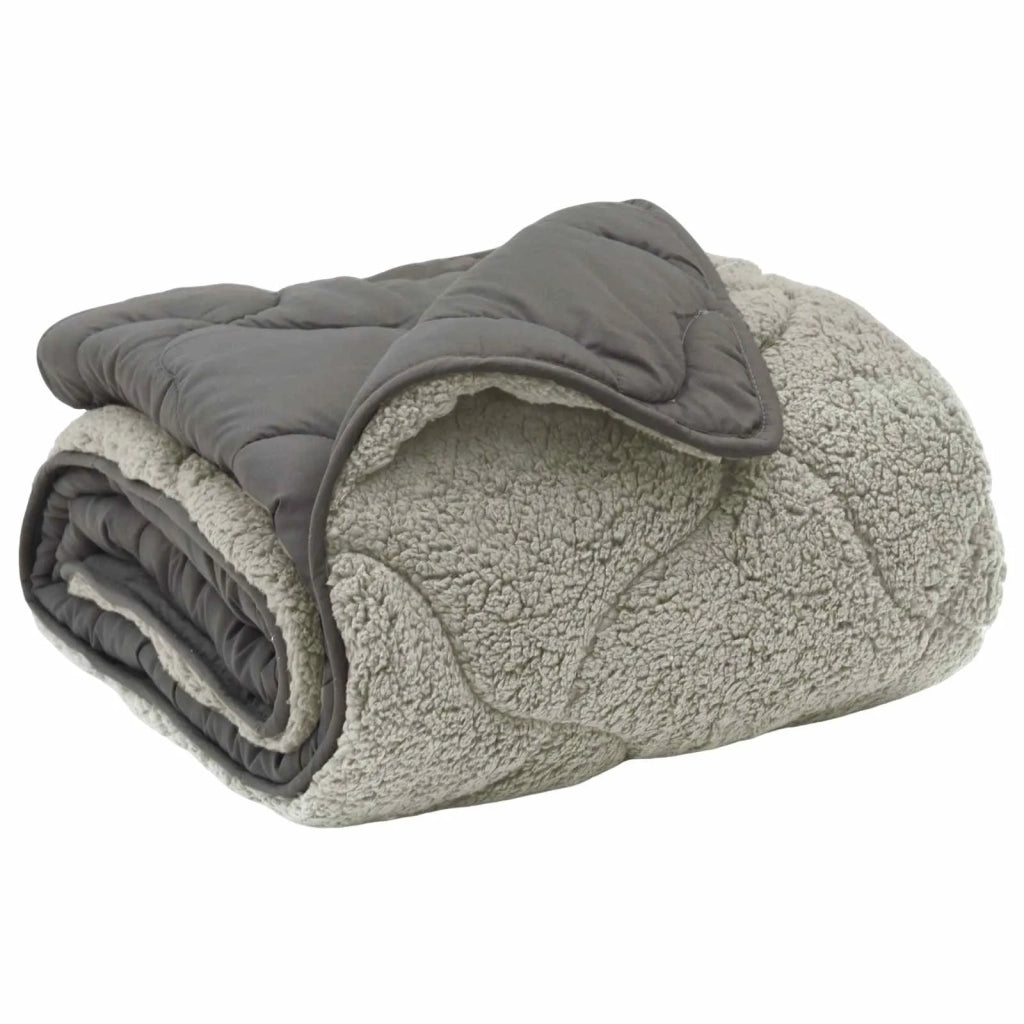 Piumone | Duvet Completo Annuale Trapuntato Grigio chiaro 200 x 200 cm