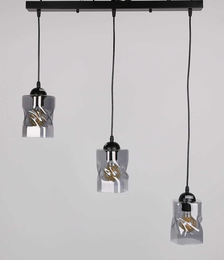 Lampadario Candellux Felis 33-00149 3xE27 nero/grigio