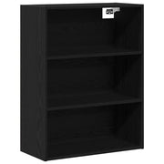 Armadietto a Muro | Mobiletto da parete appeso Rovere Nero 69,5 x 32,5 x 90 cm
