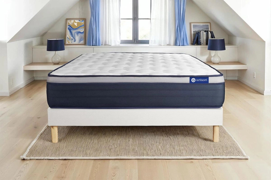 Kit rete e materasso matrimoniale Actilatex max 140x190cm - Spessore : 26cm - Lattice e memory foam - rigido