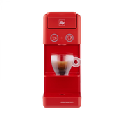 Illy caffè, macchina da caffè a capsule iperespresso y3.3 rossa