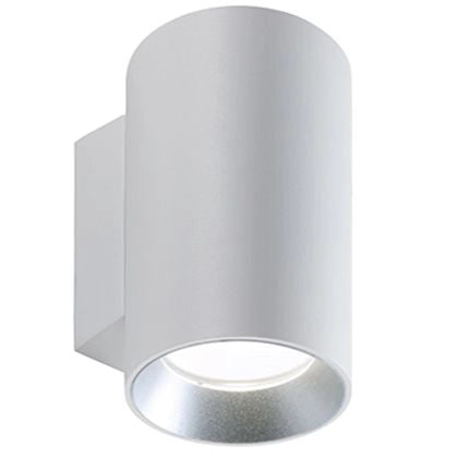 Show - Applique Cilindrico Da Parete A Led 20W A Luce Singola Fredda Colore Bianco