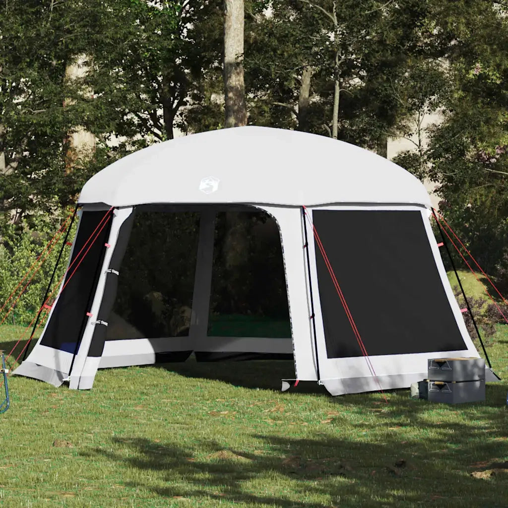 Tenda da piscina con Patta Rimovibile&Pareti in Rete-Tenda per Piscina 512x458 cm 556587