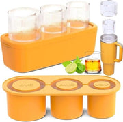 Igloo per tazza termica - 3 celle - con coperchio e supporto - BPA-free - compatibile con 40 oz tazza - giallo