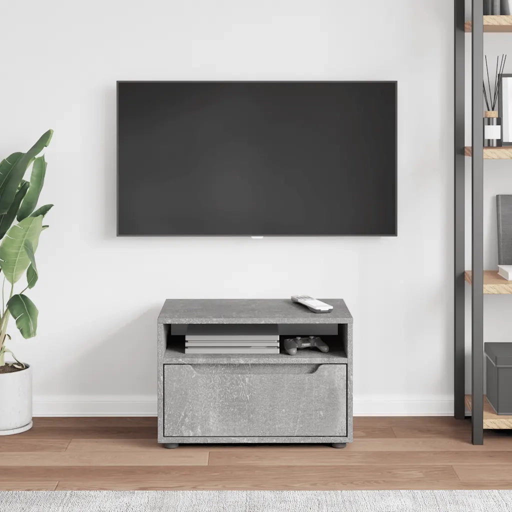 vidaXL Mobile TV VISNES Grigio Cemento 60x40x38 cm Legno Multistrato