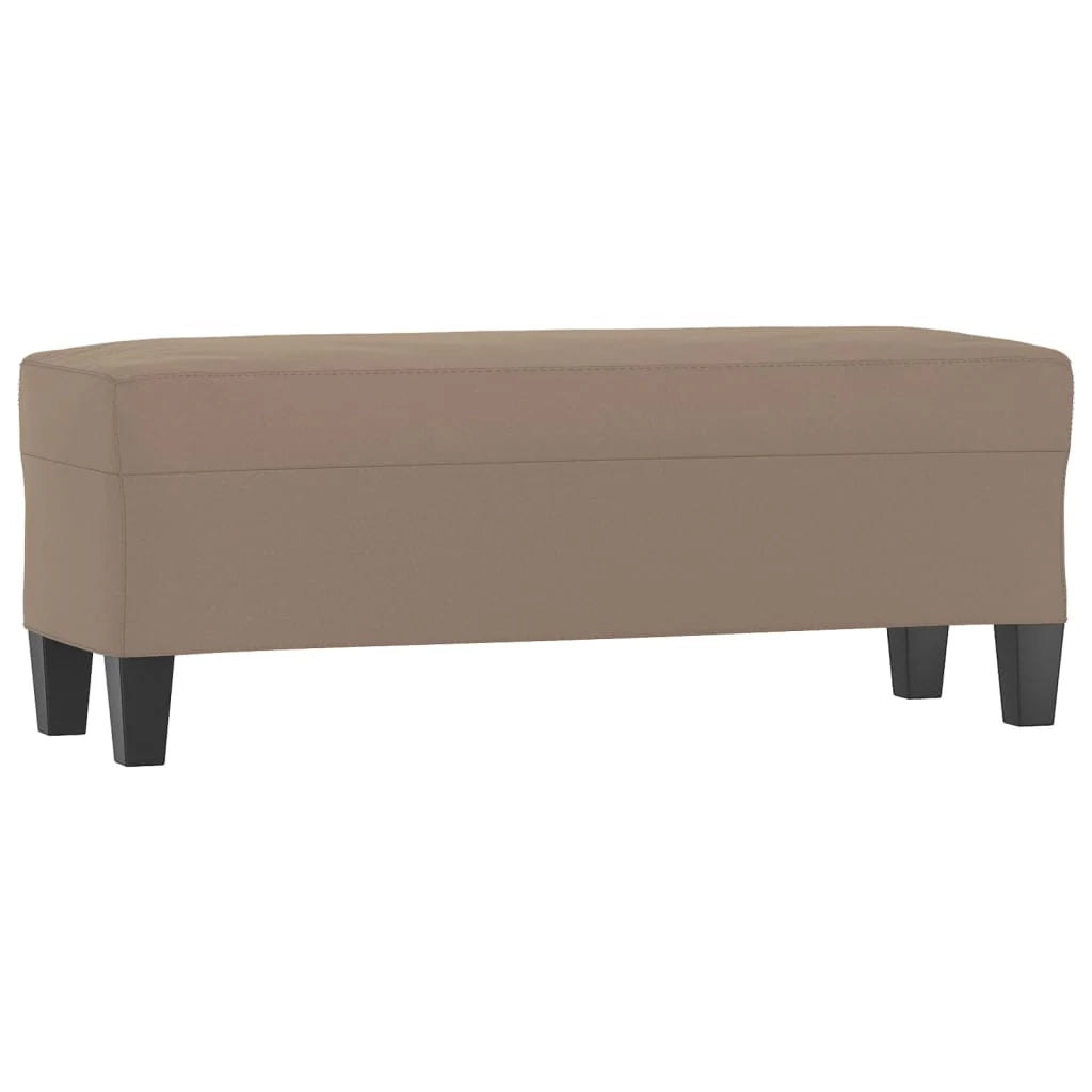 Panca/lounge 100 x 35 x 41 cm tessuto in microfibra color tortora 02_0010699
