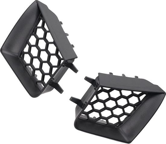 Griglia Anteriore Superiore in Nero Lucido per Seat Ibiza Cordoba 6L 2002-2009 Set da 2 Pezzi