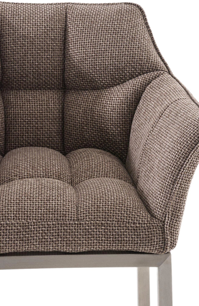 Barhocker Damaso E Stoff mit 4-FuЯ Gestell