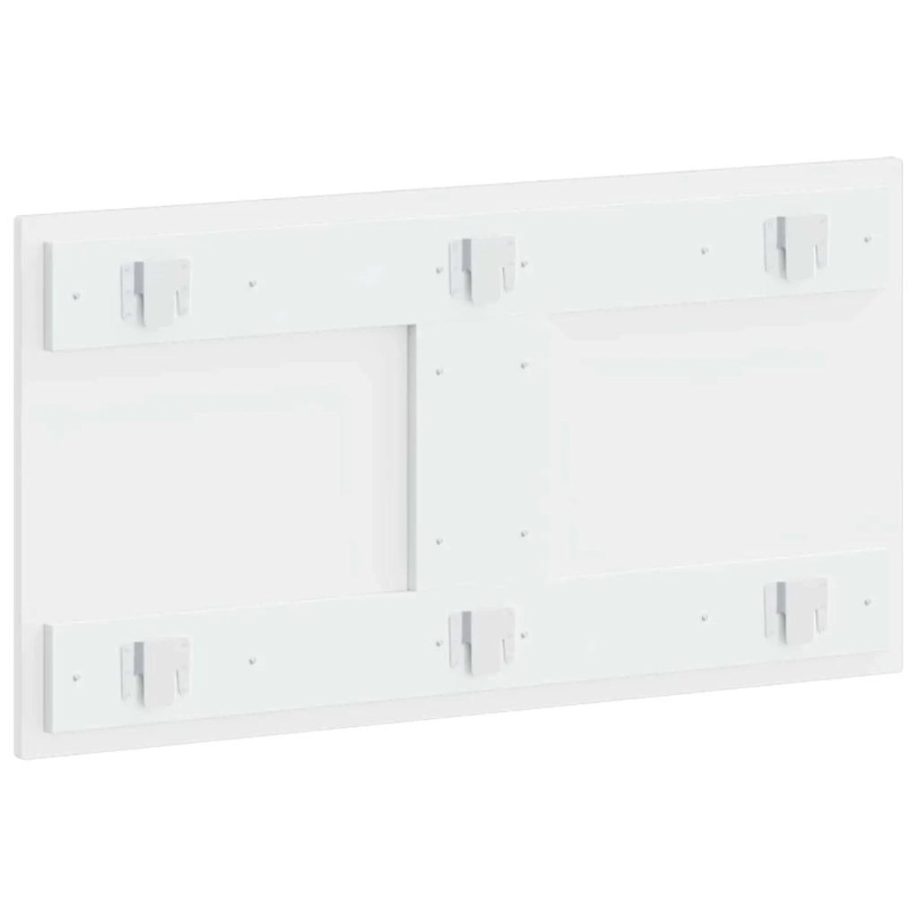 Testiera da Muro ARNHEM Bianco Lucido Legno ingegnerizzato 896759