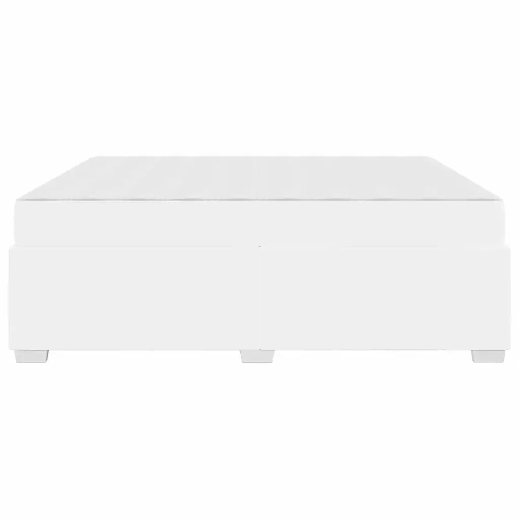 Struttura del letto con materasso Bianco 180 x 200 cm Tessuto