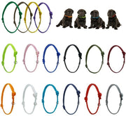 Collare per Cane - 16 pezzi - Cinture per Collare - Multicolore - Etichette di Identificazione - Polyester - Accessorio di Moda - Collare