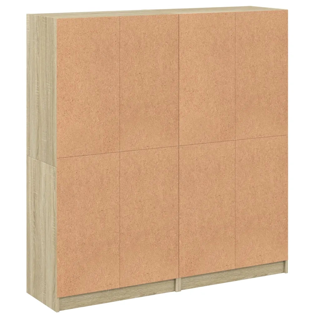 vidaXL Libreria Ante Rovere Sonoma 136x37x142 cm in Legno Multistrato
