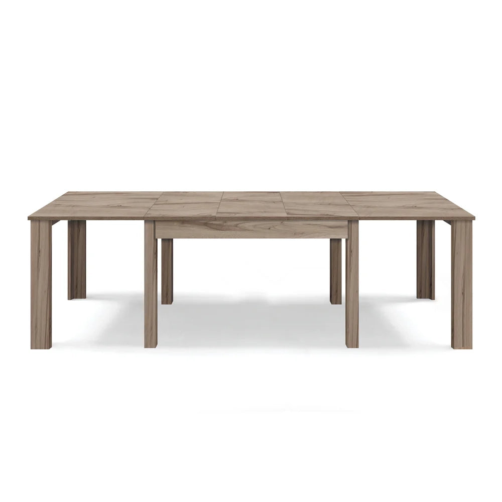 Tavolo allungabile da pranzo 130x90 fino a 250 cm Noce modello BRIO MADE IN ITALY design moderno ideale per cucina, soggiorno e sala da pranzo