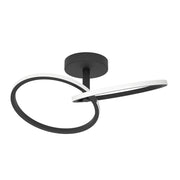Plafoniera Moderna Congiunti Acciaio Nero Plastiche Bianche Led 12W 1500Lm Ip20