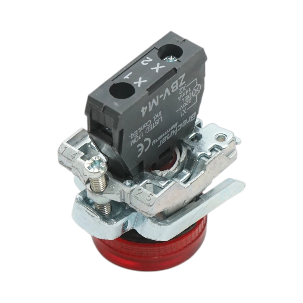 Indicatore di segnale LED rosso 220V, 14mA, TB4 Breckner Germany