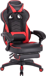 Sedia Gamer Ergonomica - Sedia Ufficio, Sedi Gamer, Sedia Gamer - Per Bambini e Adulti - Pelle - Rosso - 70x70x125 cm
