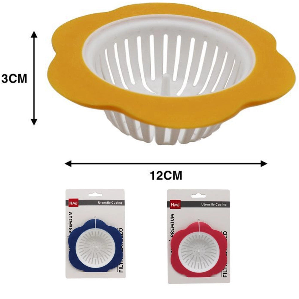 Trade Shop - Filtro Colino Griglia Plastica 80mm Copertura Per Scarico Bagno Lavello Cucina -