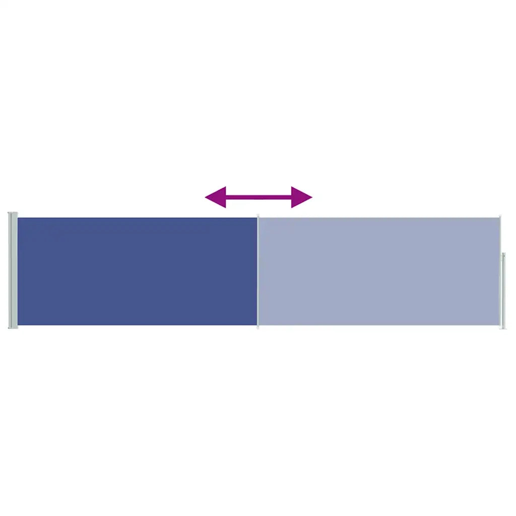 Tenda Laterale Retrattile per Patio 120x500 cm Blu cod mxl 21605