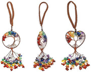 Set di 3 Maniglie Decorative con Cristalli - Pannelli Solari - Maniglie per Finestre - Luminarie Artigianali - Raggi di Luce 41cm/36cm/41cm - Pannelli Solari Decorativi