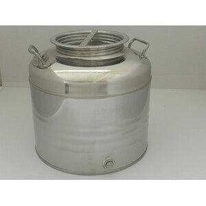 FUSTO OLIO ACCIAIO INOX 441 30 L AGGRAFFATO- 1,0 pz