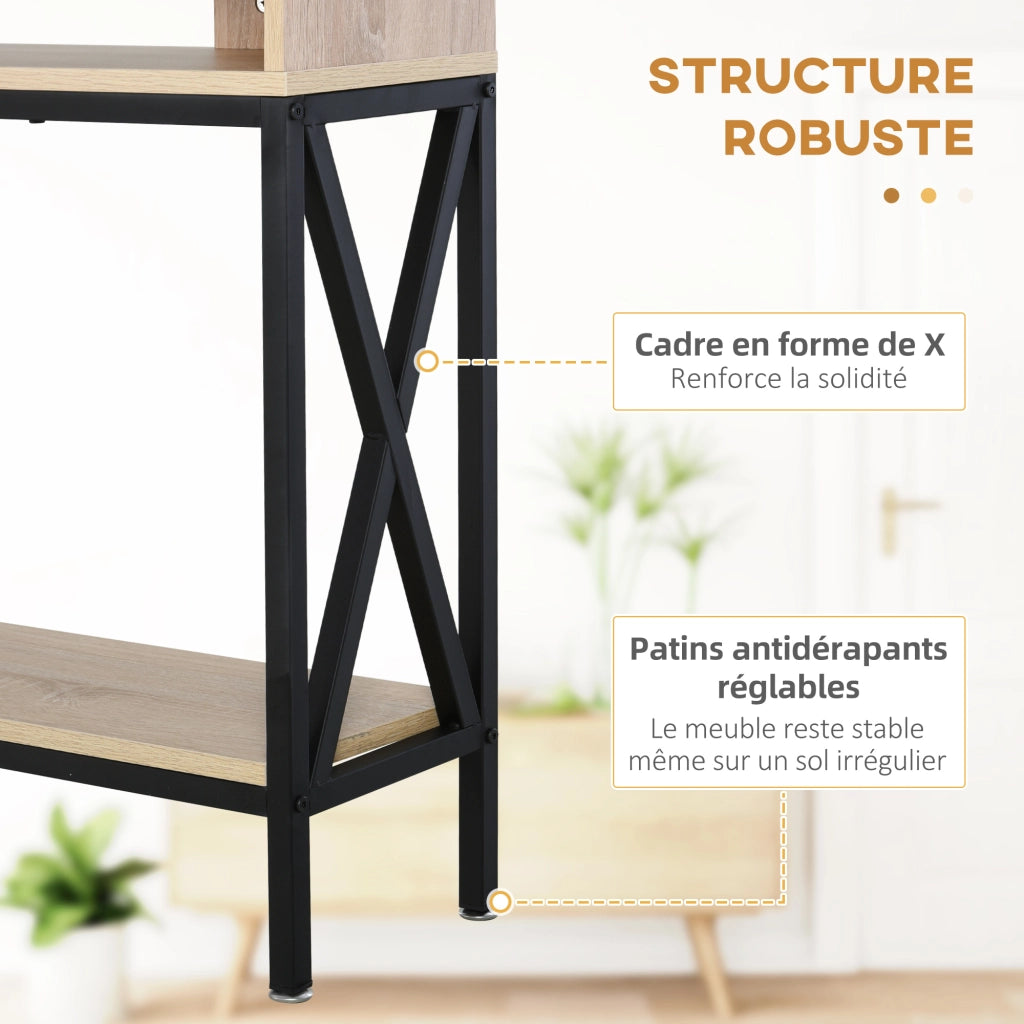 Tavolo console ¨C zephmum ¨C legno rovere 120x23.5x75