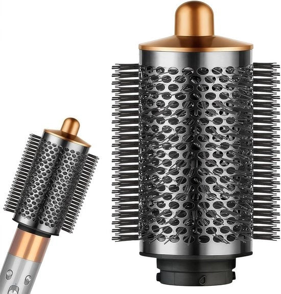 Volumizzante grande spazzola a forma rotonda - spazzola a volume per capelli lisci - oro - accessori per la cura dei capelli