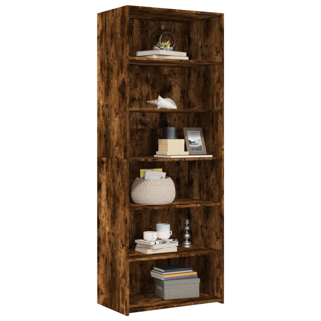 Credenza cassettiera cassettiera mobile contenitore organizer cucina soggiorno soggiorno alto 70 x 41 x 185 cm derivati ​​del legno marrone 02_0033555