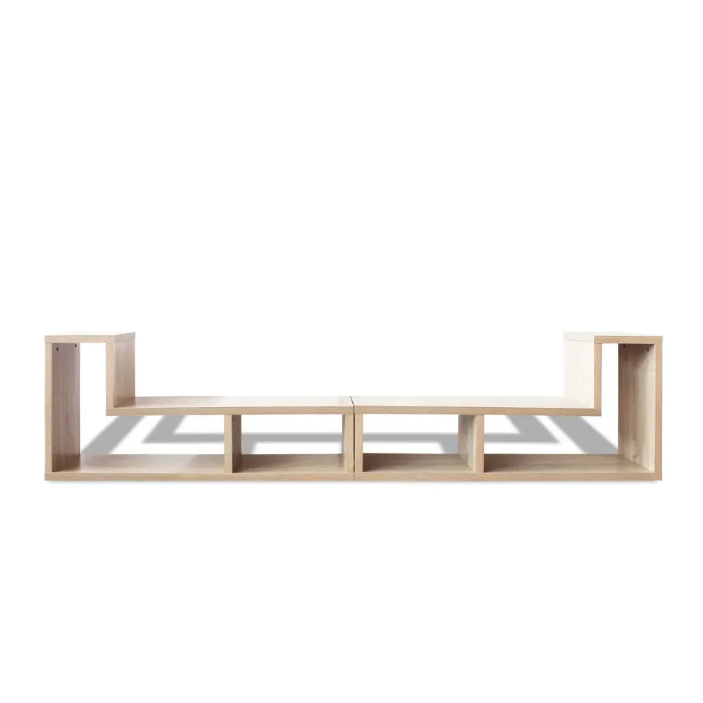Mobile Porta TV-Mobile per TV-Credenza TV Doppio a L Colore Rovere