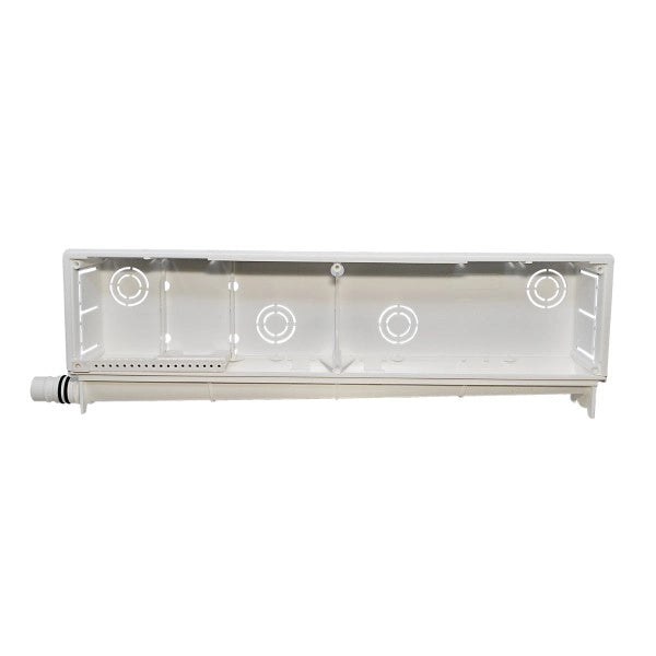 VASCHETTA SCARICO CONDENSA PREDISPOSIZIONE INCASSO PER CARTONGESSO PER CLIMATIZZATORE CONDIZIONATORE - DIMENSIONI (LXPXH):380X55X120 MM  - GIS