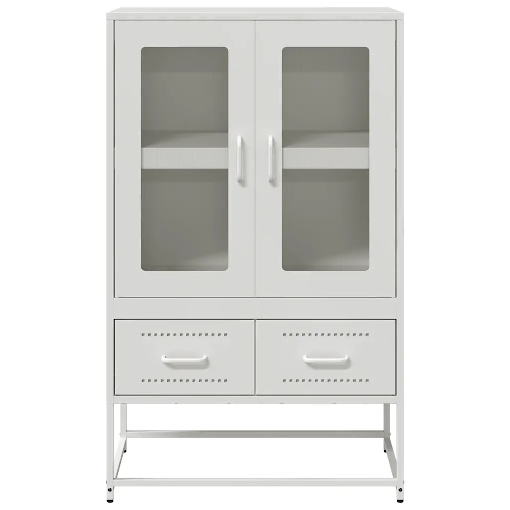 Credenza Bianca 68x39x111,5 cm Acciaio 853367