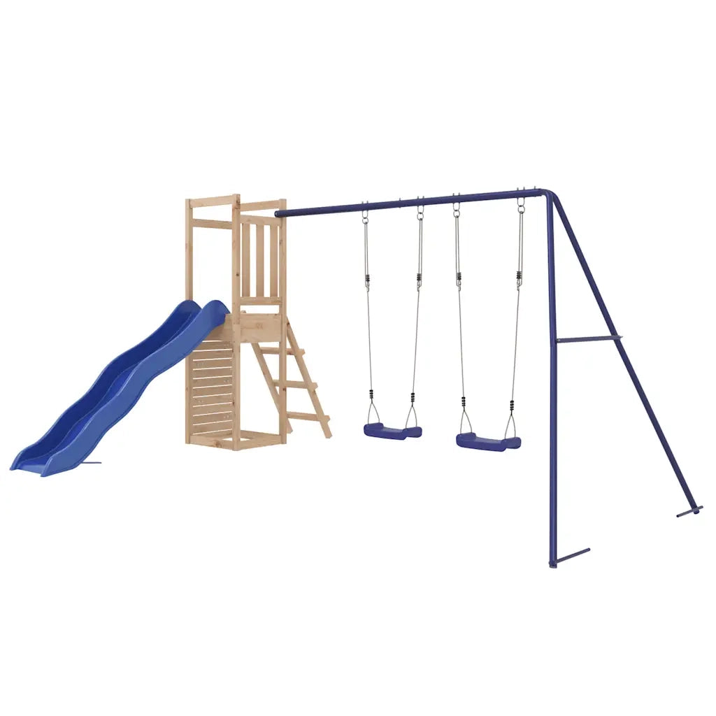 Set da Gioco da Esterno in Legno Massello di Pino CFW7874952