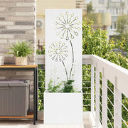 Schermo per privacy in giardino Traforo Bianco 50 x 150 cm 876456