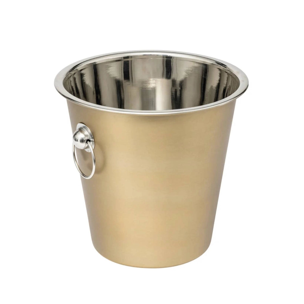 Secchiello Champagne "Automne" in Acciaio Inox Dorato ‚Äì 21,5 cm