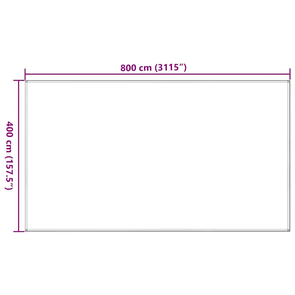 Tappeto da Tenda Beige 400x800 cm HDPE