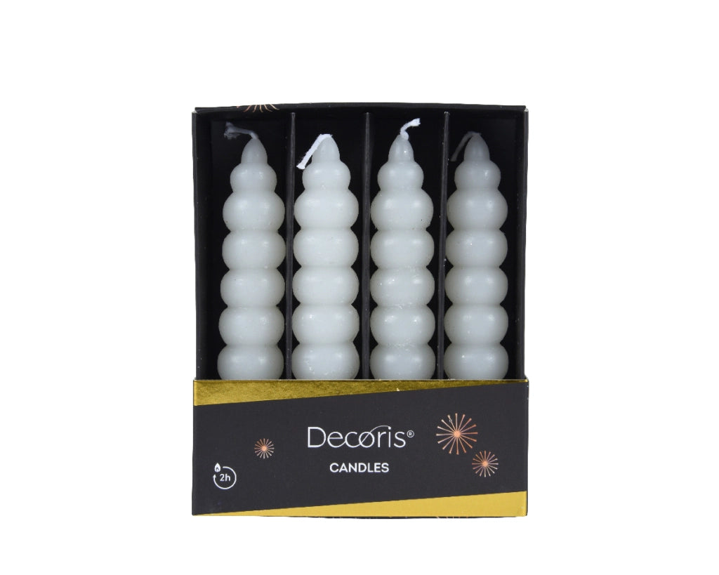 Candele di cera da cena con brillantini 11 di altezza 2.2 cm