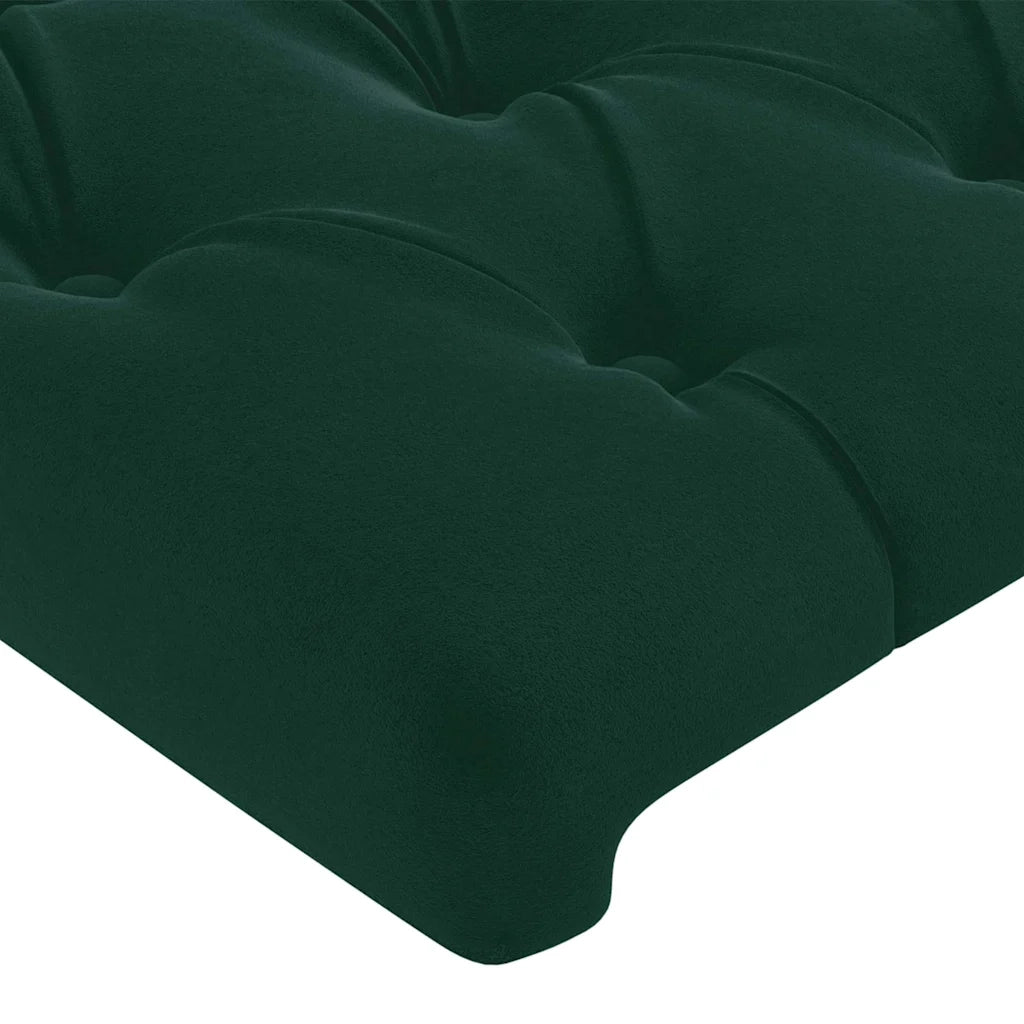 Testiera 2 pz Verde scuro 90 x 7 x 78/88 cm in Velluto cod mxl 70833