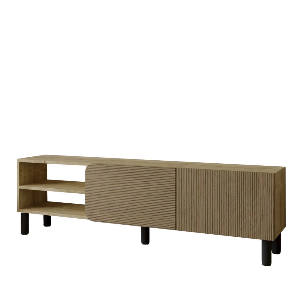 Porta TV in legno "River" - 150 x 31 x 48 cm - Beige