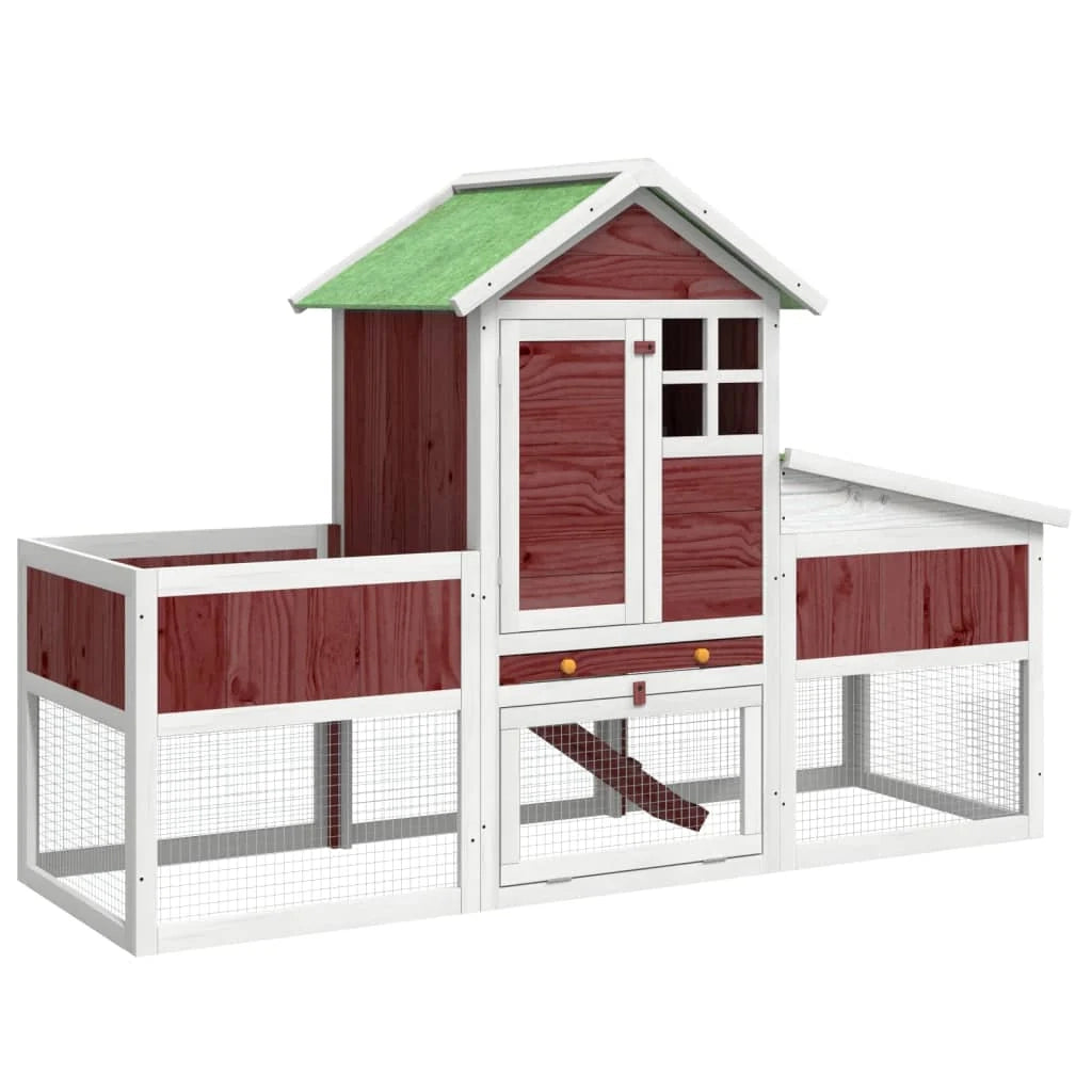 Gabbia Moka 170 x 63 x 113 cm in legno di pino massiccio marrone 02_0041954