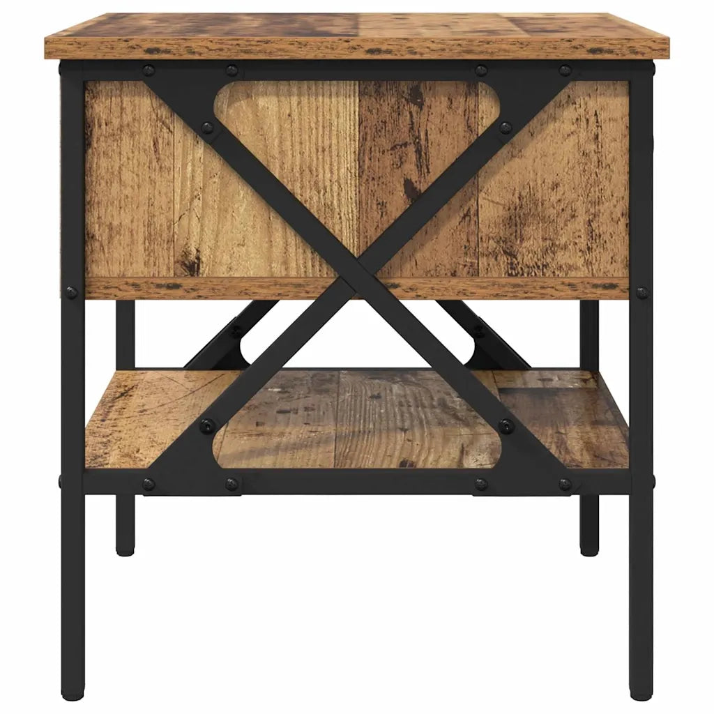 Comodino con cassetto Legno vecchio 40 x 42 x 45 cm 871222