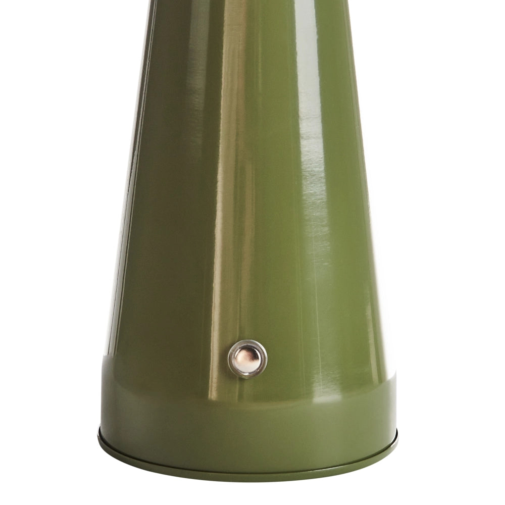 Lampada da tavolo in metallo verde per interni con dimmer senza fili Luce domestica Design moderno