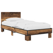 Struttura letto con testata Legno antico 80 x 200 cm