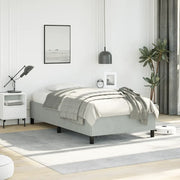 Struttura letto senza Materasso Grigio Chiaro 100x190 cm singolo Velluto 347348