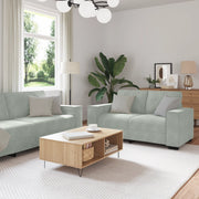 Set di divani con cuscino 3 pcs Grigio 220 x 78 x 84 cm Velluto 3324618