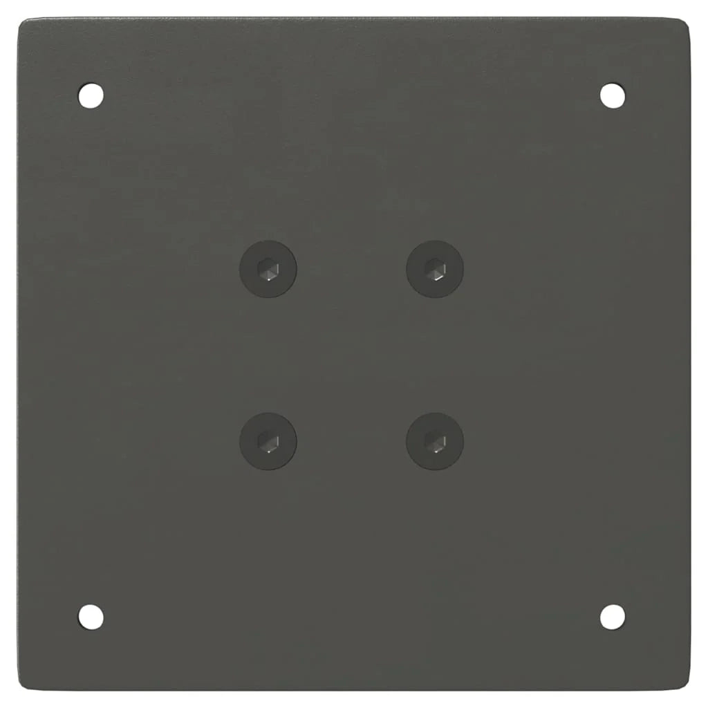 Set di 4 gambe per tavolo da bar 90 x 92 cm di altezza con piedini regolabili design moderno in acciaio antracite 02_0056771
