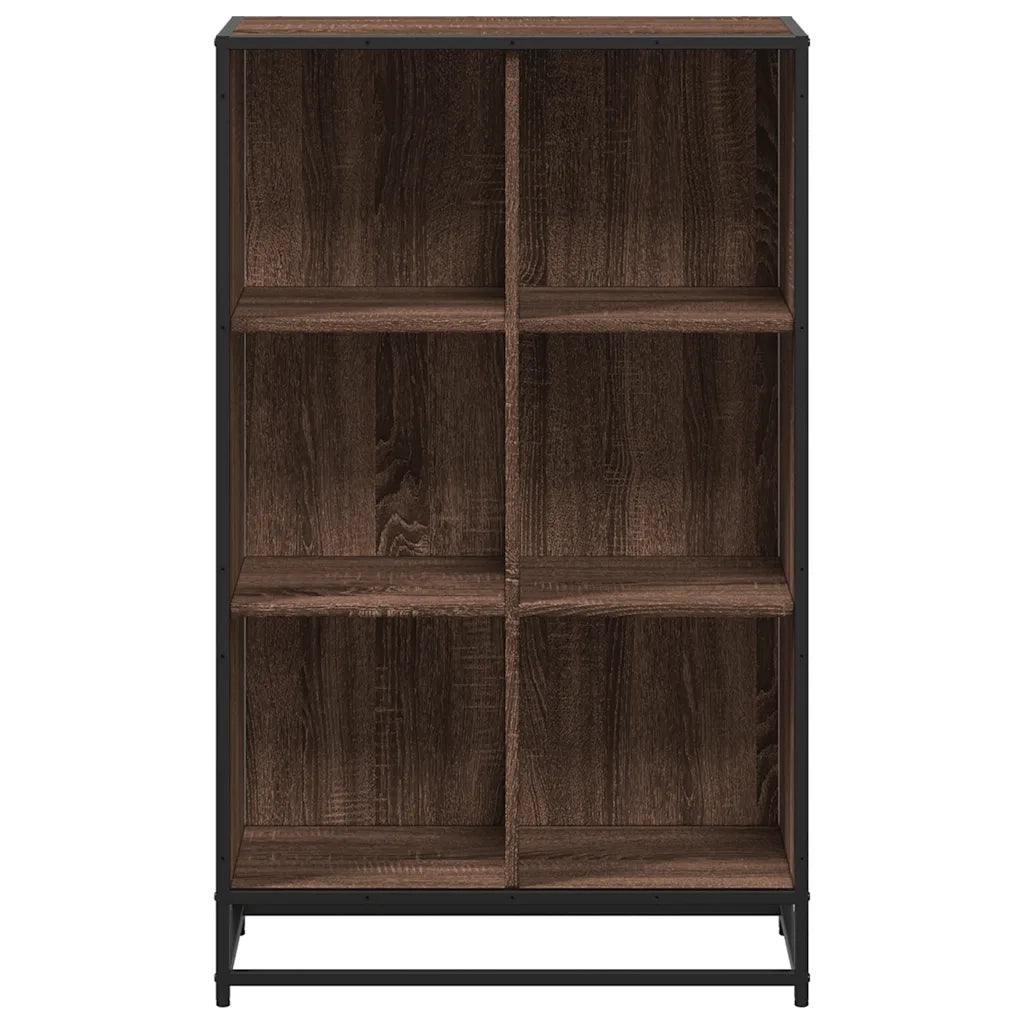 Libreria Rovere Marrone 65,5x33x107,5 cm in Legno Multistrato