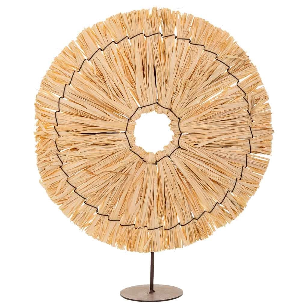 Figura decorativa in fibra naturale marrone 31x02x36h