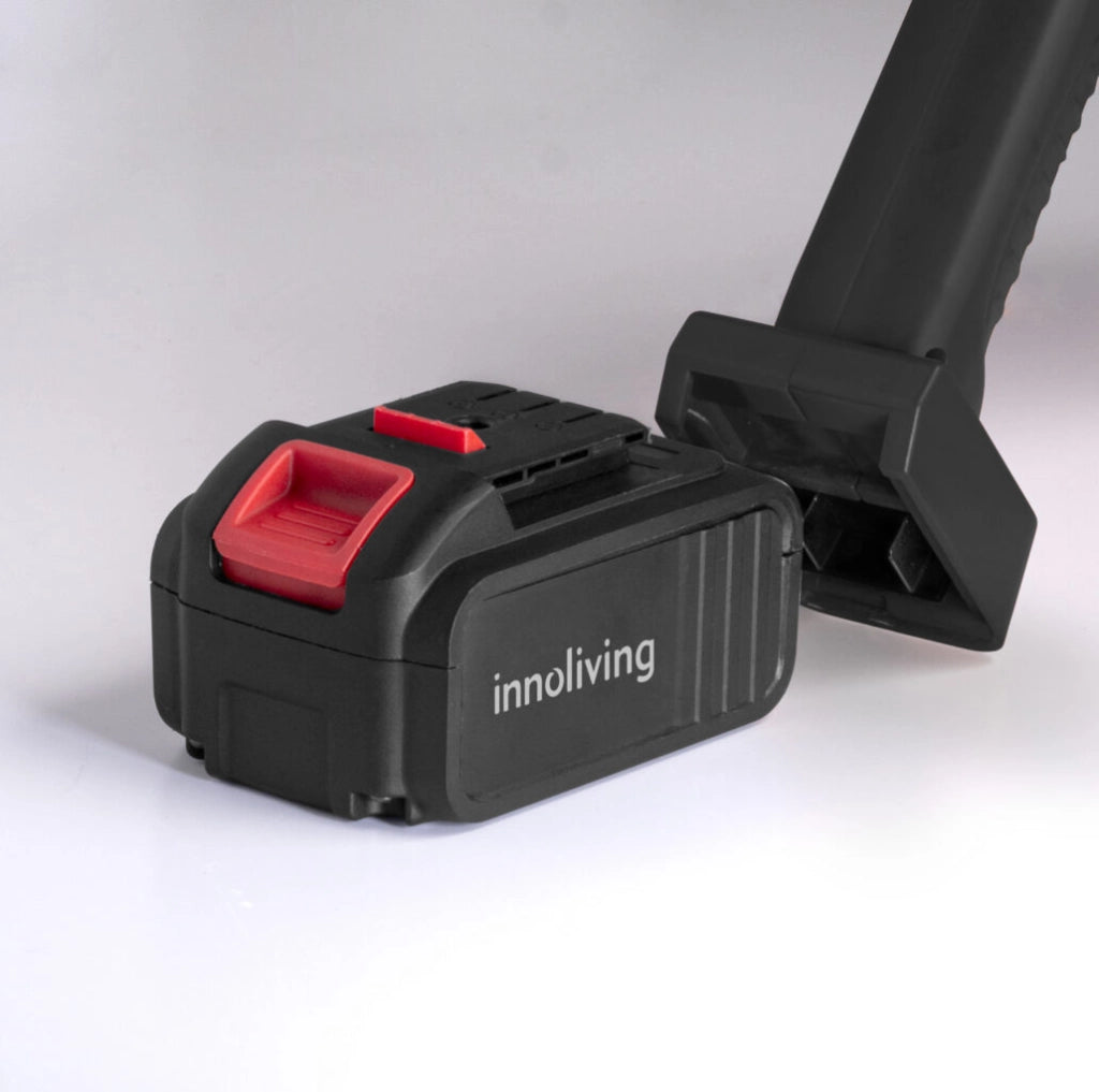 Innoliving Idropulitrice Senza Fili INN-647, Ricaricabile 3000mAh con 6 Regolazioni e 7 Accessori, Adattatore per Bottiglia, Contenitore Sapone incluso, Batteria 18,5V, Caricabatteria